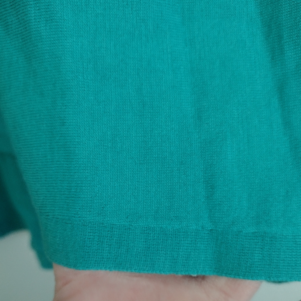 Cos blue green lightweight wool crew neck sweater size large - Picture 8 of 10
